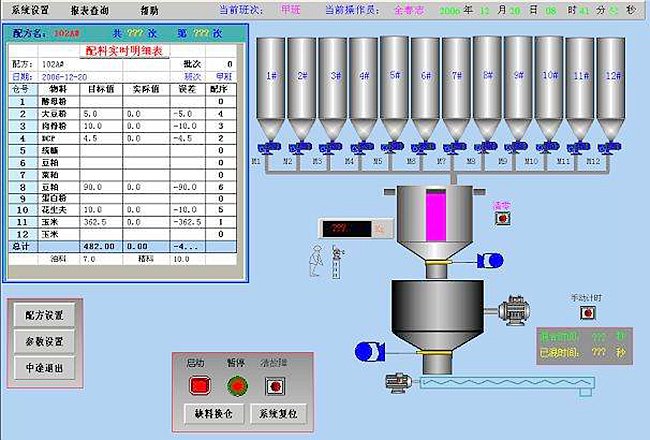 饲料自动配料工控系统