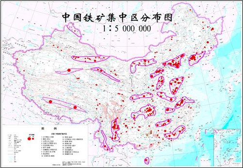 中国铁矿资源分布图图片